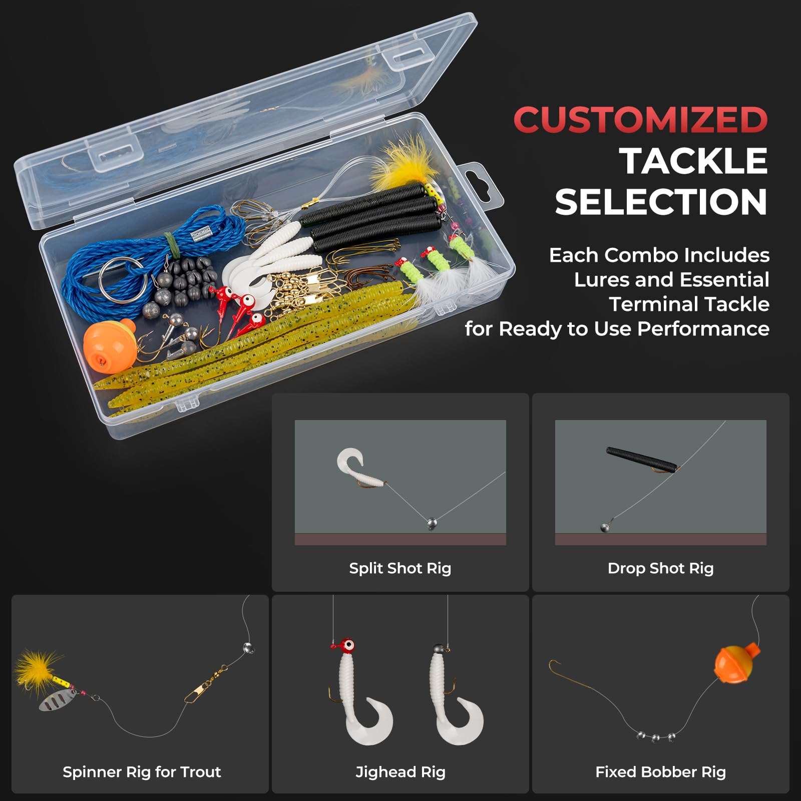 KastKing Brutus Fishing Rod and Reel Combo, Spinning & SpinCast Combo, Custom Tackle Kit, Pre-Spooled Line, Brute Tuff 2Pc Blanks, Stainless Steel Guide, EVA Handles, Custom Graphite Reel Seat - Image 3