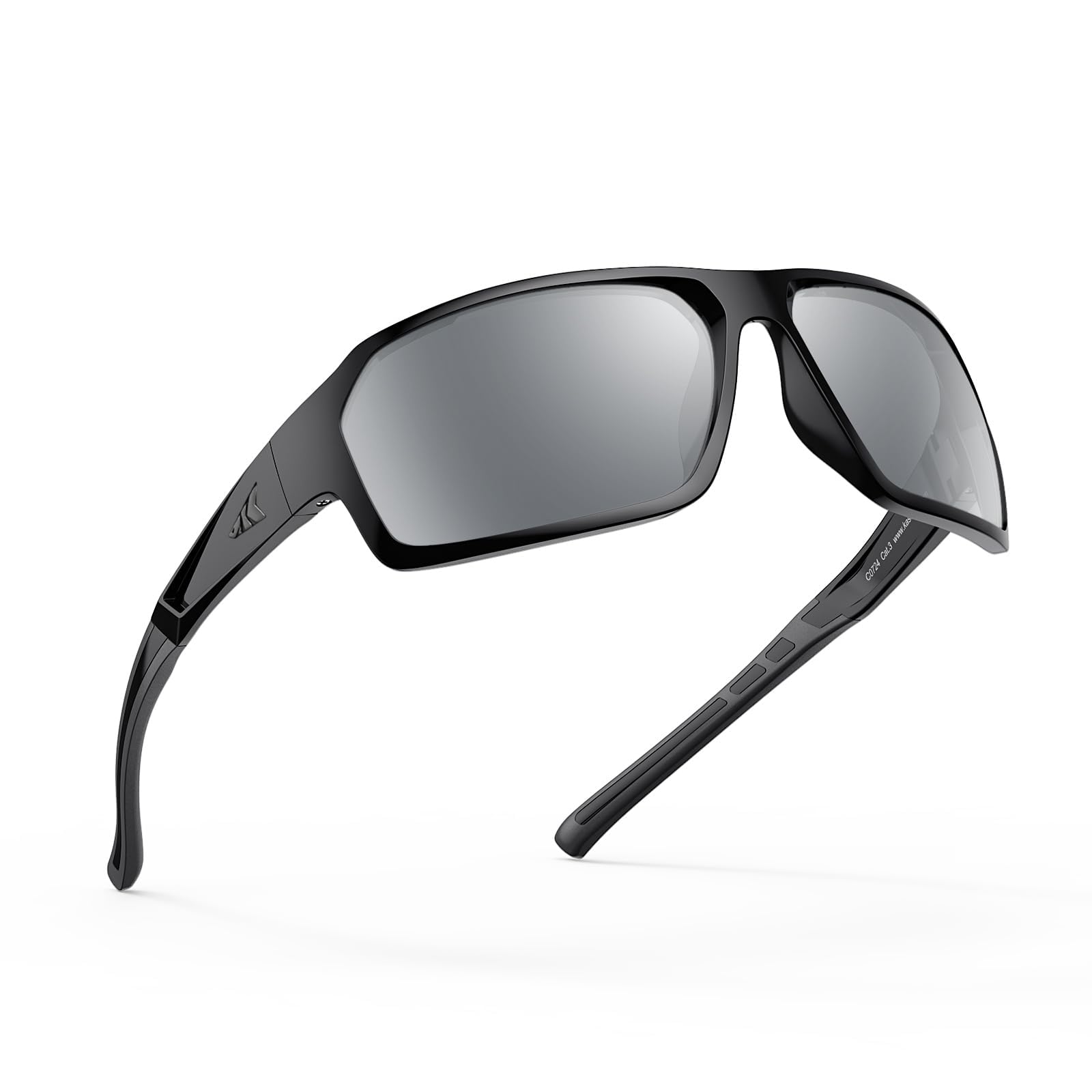 KastKing Chippewa Polarized Fishing Sunglasses, UV400 Protection Full Wrap Frame Sports Cycling Sunglasses, 1.0mm TAC Lenses