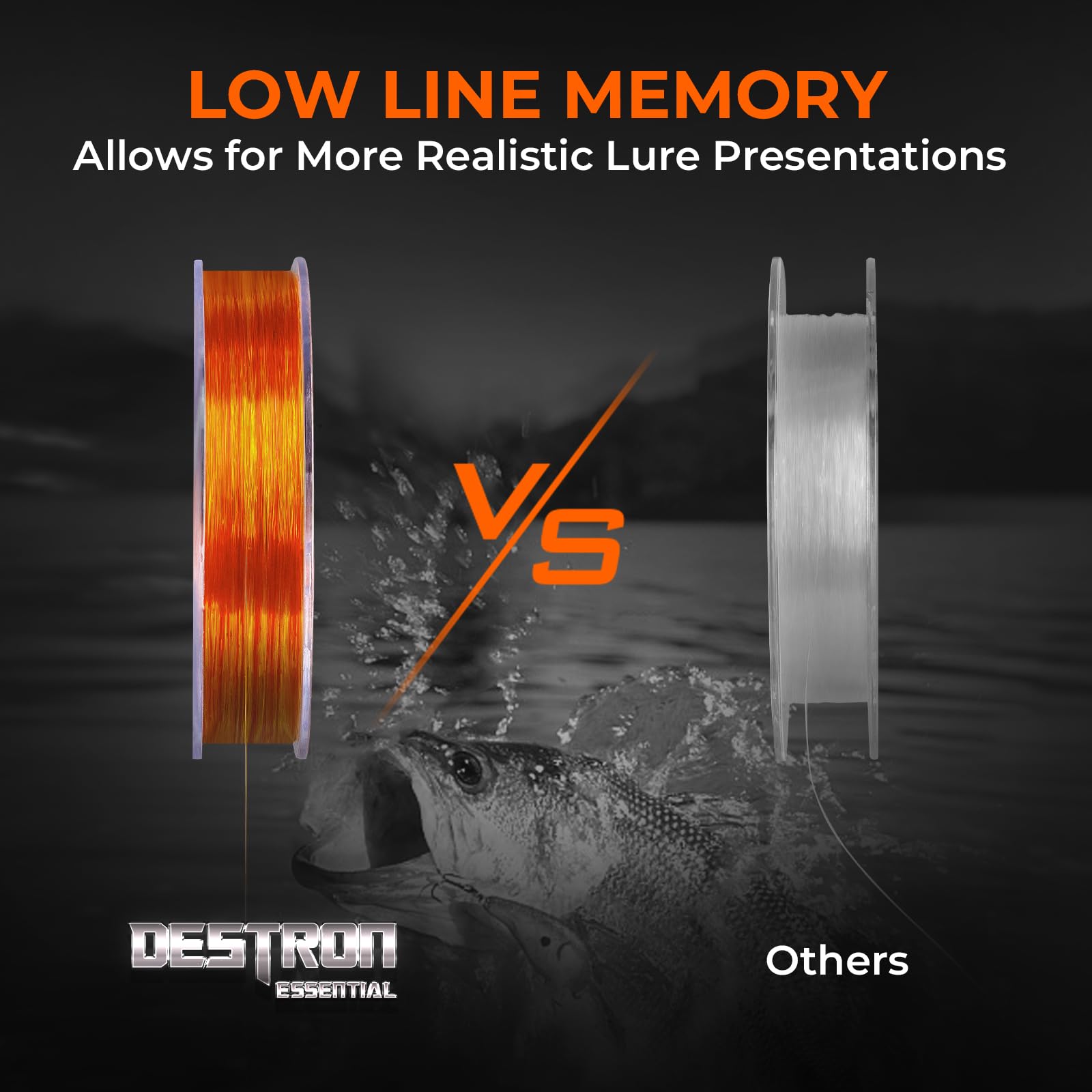 KastKing Destron Essential Monofilament Fishing Line, Advanced Polymer Coating for High Abrasion Resistance, Super Smooth, High Strength, Low Memory Mono Line, Fresh and Saltwater Fishing - Image 7