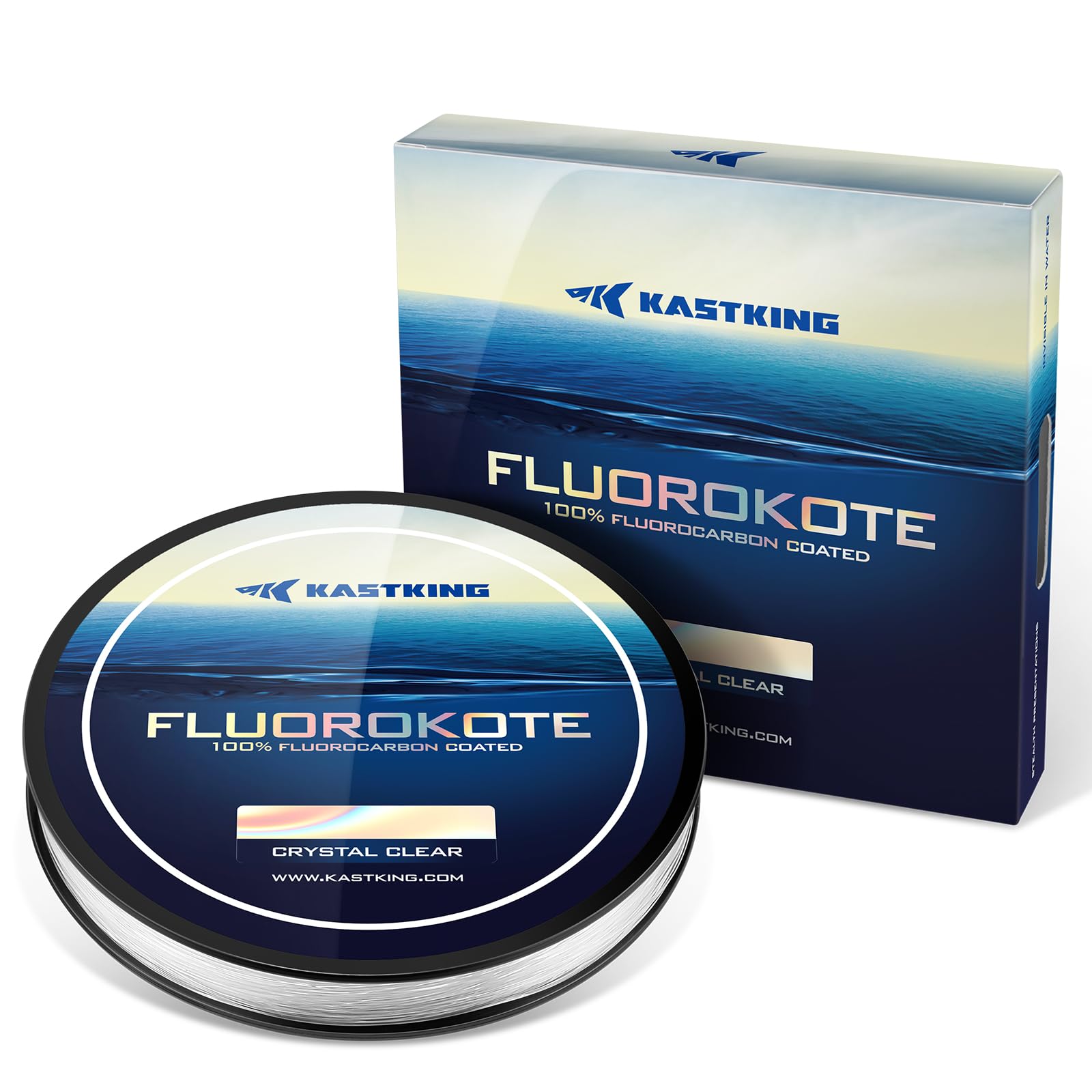 KastKing Fluorokote 100% Fluorocarbon Coated Fishing Line, Fluorocarbon Leader, Extreme Clarity,Fast Sinking,Shock Resistant, High Abrasion Resistance - Image 9