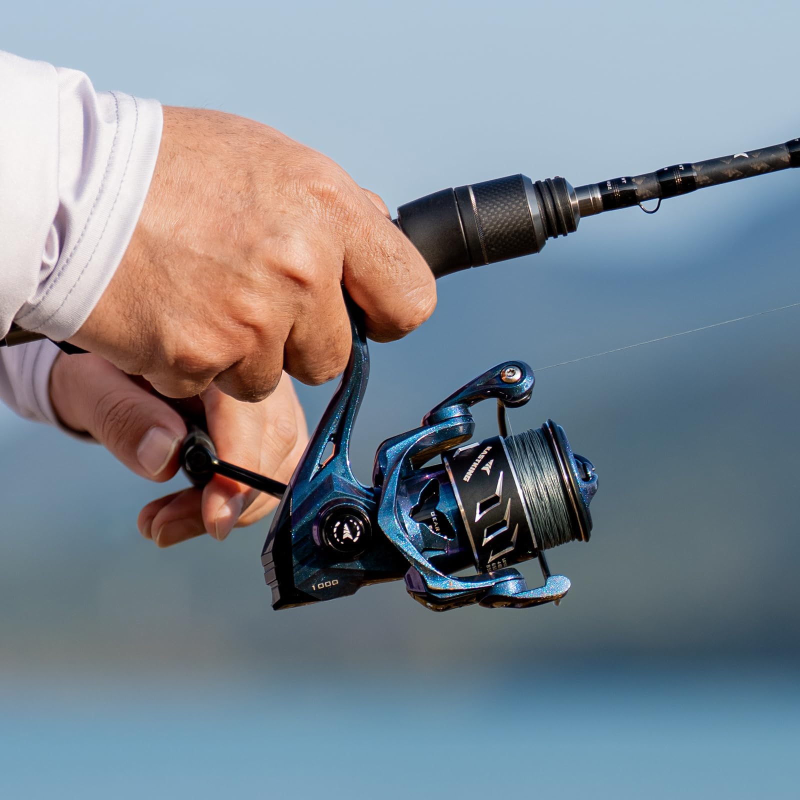 KastKing Kestrel SE Spinning Fishing Reel, 5oz Ultralight SFS Spinning Reel, High Strength Sycron Construction, 7+1 MaxiDur Double Shielded BB, Aerodynamic Reel Rotor, 13.2 Lbs Max Drag - Image 9