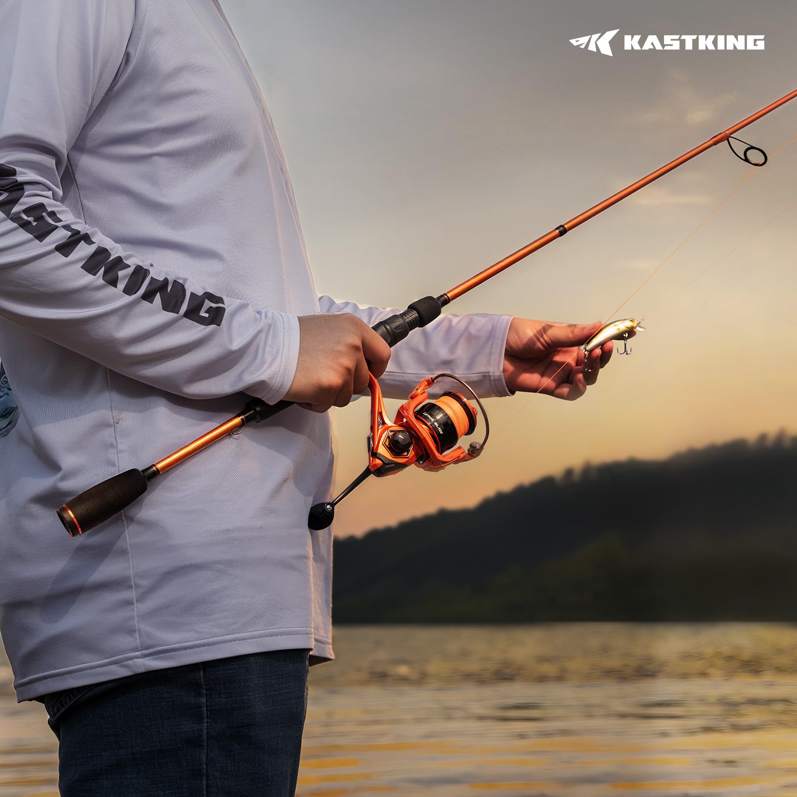 KastKing Lethal Blaze Spinning Fishing Reel, 17.6LBs Max Drag, 5.2:1 Gear Ratio, Ultra-Smooth Freshwater & Inshore Spinning Reel, CNC Aluminum Spool, Ideal for Bass & Trout Fishing - Image 7